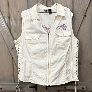 Harley-Davidson Off-White Genuine MotorClothes Vest
